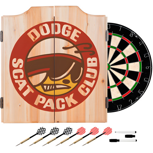 Dodge Dart Cabinet Set with Darts and Board - Scat Pack