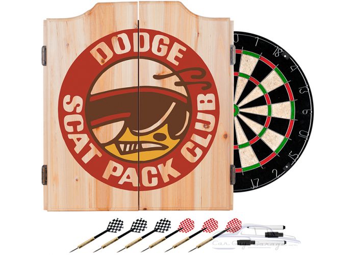 Dodge Dart Cabinet Set with Darts and Board - Scat Pack