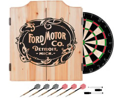 Ford Dart Cabinet Set with Darts and Board - Vintage Ford Motor Co.