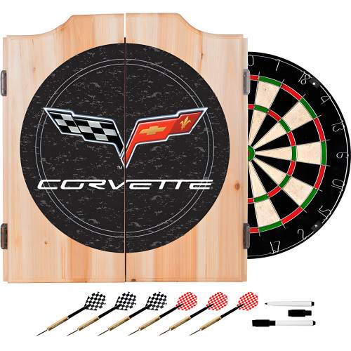 Corvette Model C6 Dart Cabinet with board and darts