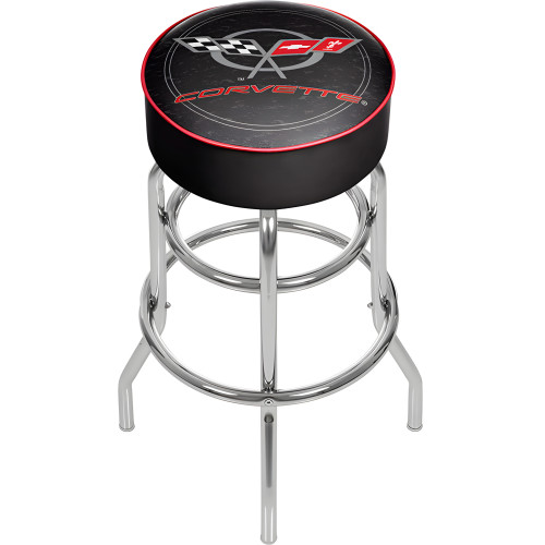 Corvette C5 Padded Shop Stool - Black