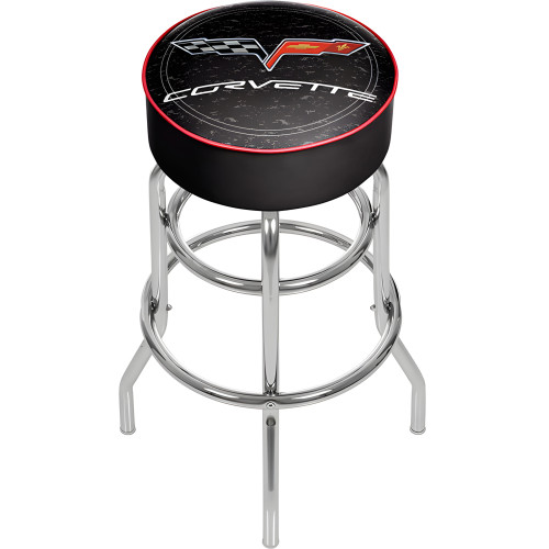 Corvette C6 Padded Shop Stool - Black