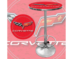 Corvette C6 Pub Table - Red
