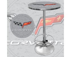Corvette C6 Pub Table - Silver
