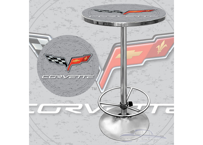 Corvette C6 Pub Table - Silver