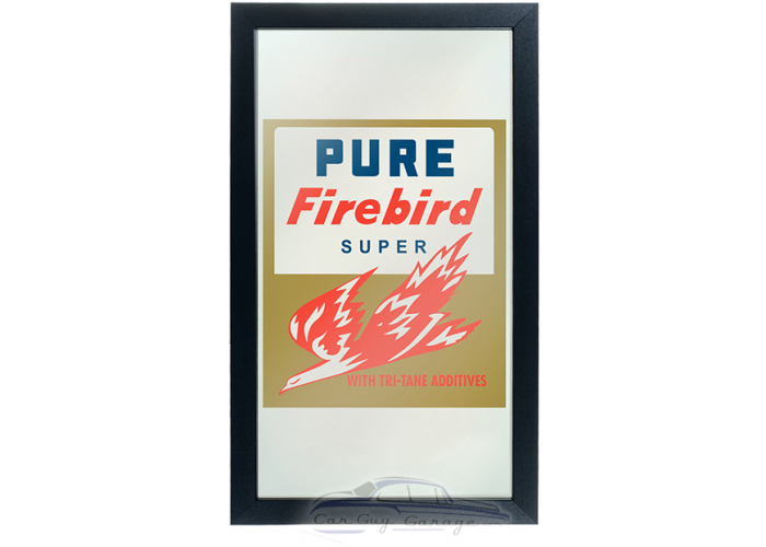 Pure Oil Framed Logo Mirror - Firebird