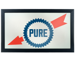 Pure Oil Framed Logo Mirror - Wordmark