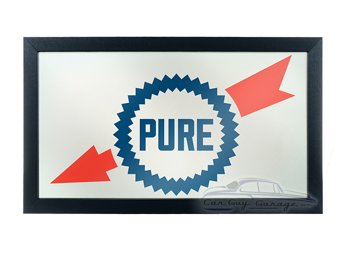 Pure Oil Framed Logo Mirror - Wordmark