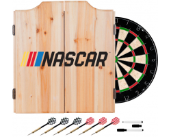 NASCAR Dart Cabinet Set with Darts and Board
