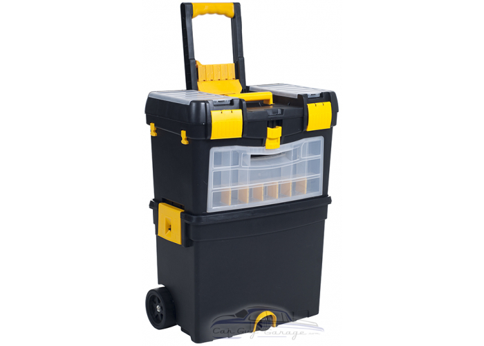 Heavy Duty Rolling Tool Cart with Foldable Handle 