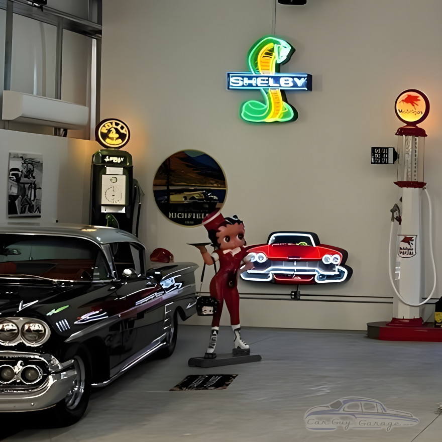 45 inch tall Shelby Cobra Neon Sign