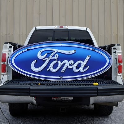 ネオンサイン　Ford アメ車　ガレージ Ford Blue Oval Neon Sign - 60 x 23 Garage Decor