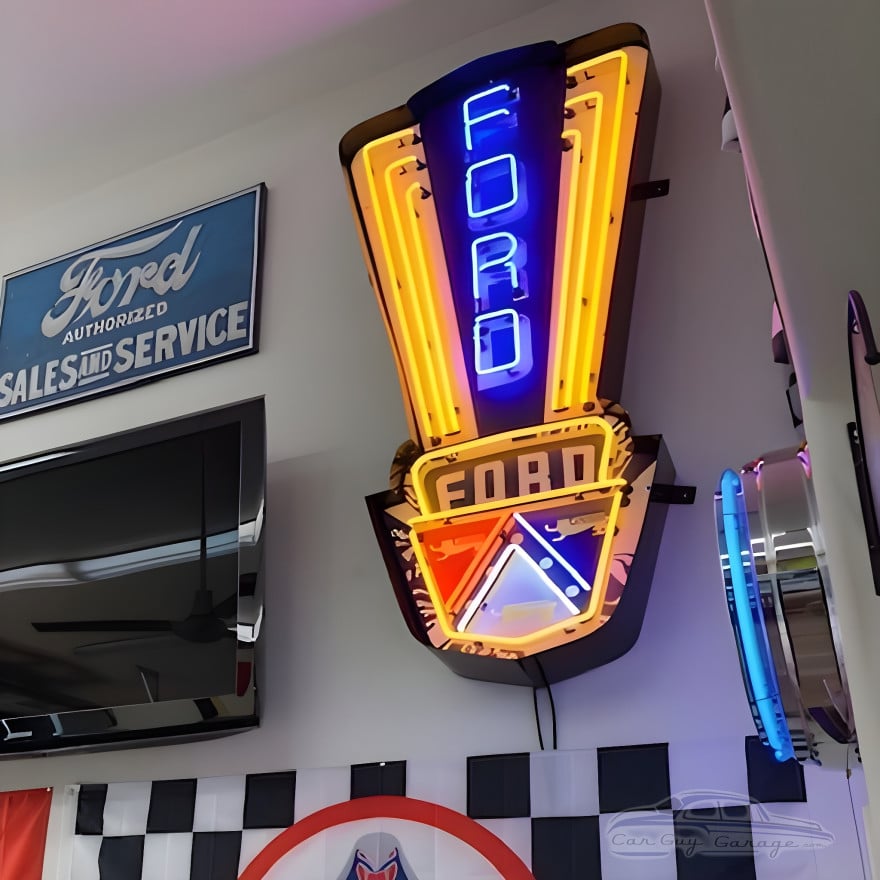 Ford Jubilee Crest Neon Sign Ford Jubilee Crest Neon Sign