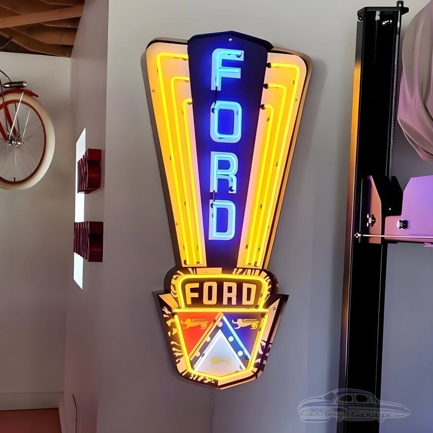 Ford Jubilee Crest Neon Sign Ford Jubilee Crest Neon Sign