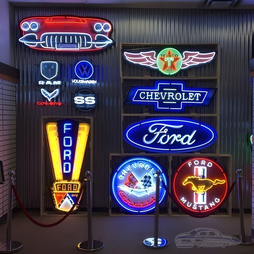 Ford Jubilee Crest Neon Sign Ford Jubilee Crest Neon Sign