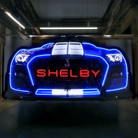 Ford Mustang Shelby GT500 Grill Neon Sign - 60" x 28"