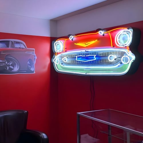 57 Chevy Bel Air Grill Neon Sign