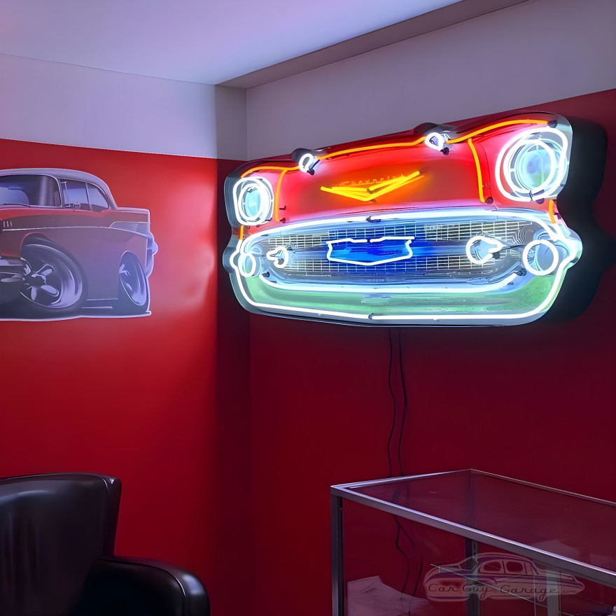 57 Chevy Bel Air Grill Neon Sign 57 Chevy Bel Air Grill Neon Sign