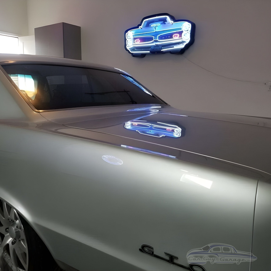 Pontiac GTO Front Grille Neon Garage Sign - 60" x 29"