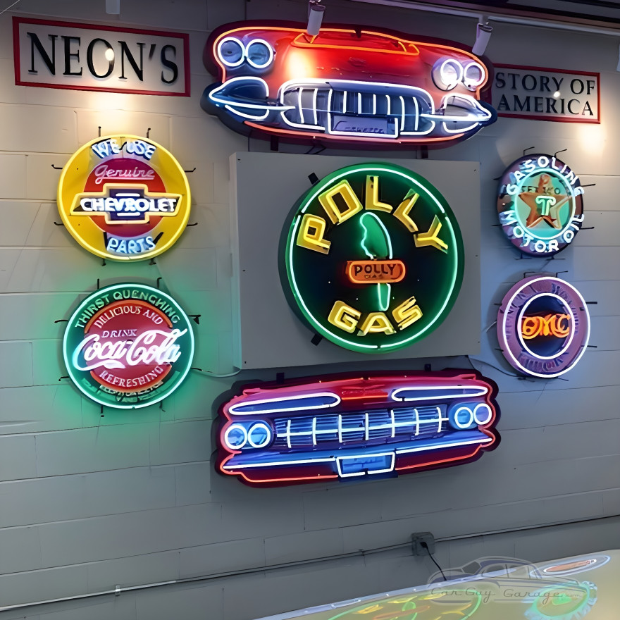 Chevy Impala Grill Neon Sign Chevy Impala Grill Neon Sign