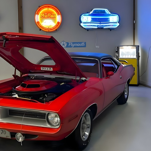 Plymouth Road Runner Grill Neon Sign