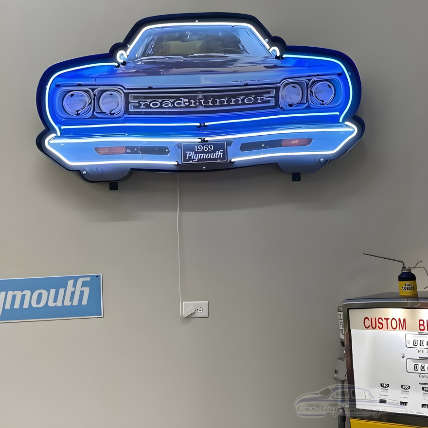 Plymouth Road Runner Grill Neon Sign Plymouth Road Runner Grill Neon Sign