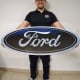 Ford Blue Oval Metal Sign - Official 14-Gauge Steel