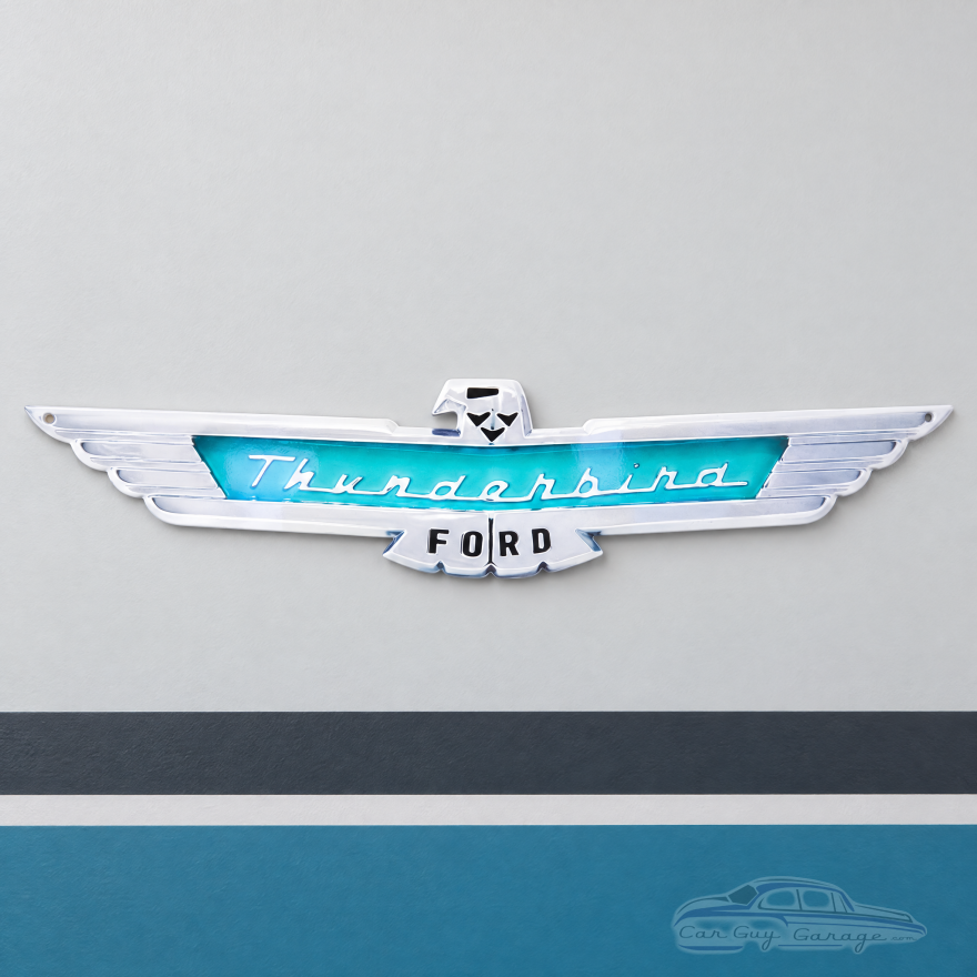 Ford Thunderbird Sign - 1957 Emblem 14-Gauge Steel