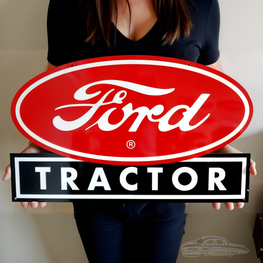 Ford Tractor Red Oval Officially Licensed Metal Wall Sign