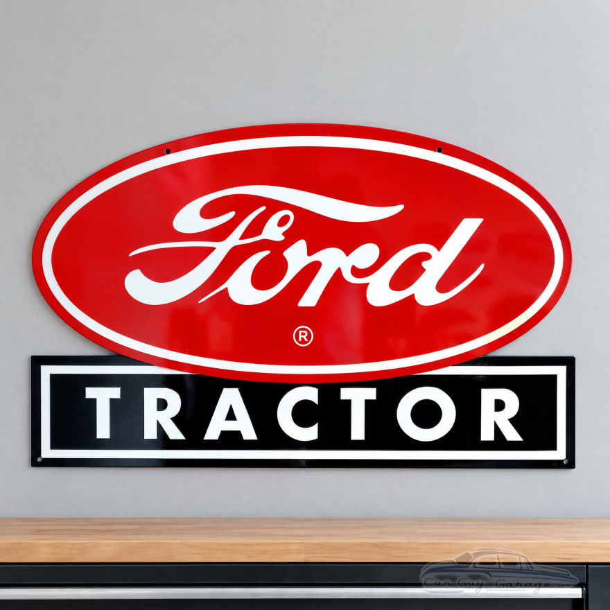 Ford Tractor Red Oval Officially Licensed Metal Wall Sign
