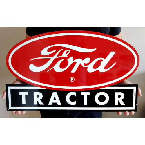 Ford Tractor Red and Black Sign