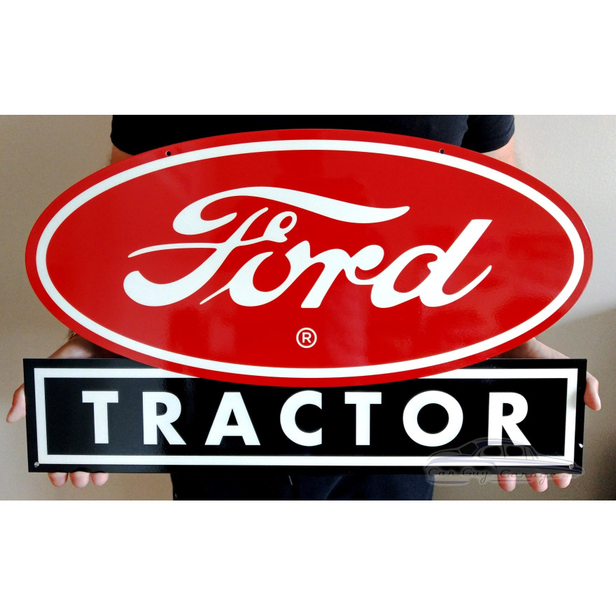 Ford Tractor Red and Black Sign Ford Tractor Red and Black Sign