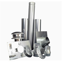 4 Inch Vertical Vent Kit for Garage Heaters