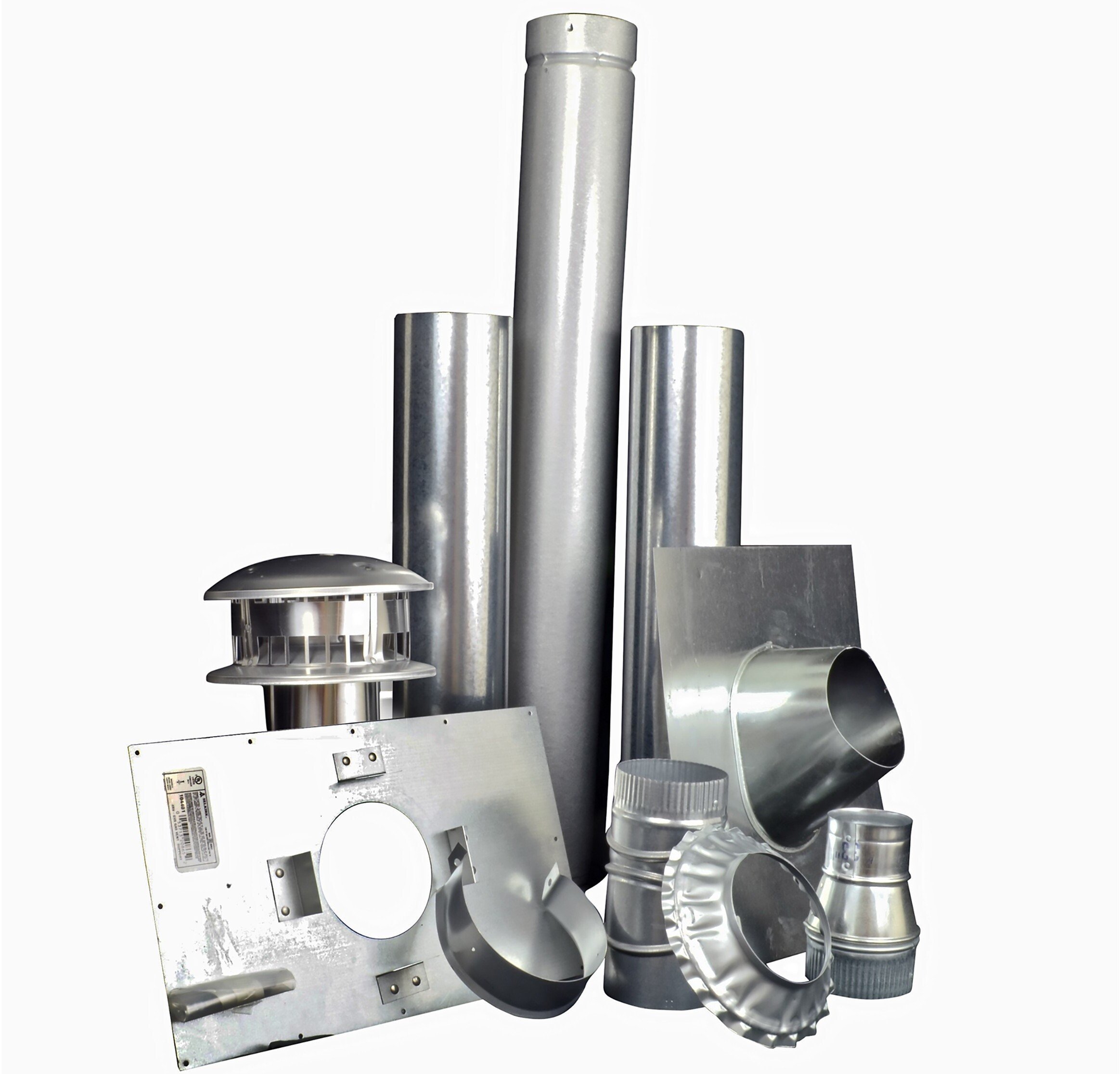 4 Inch Vertical Vent Kit for Garage Heaters Complete Set