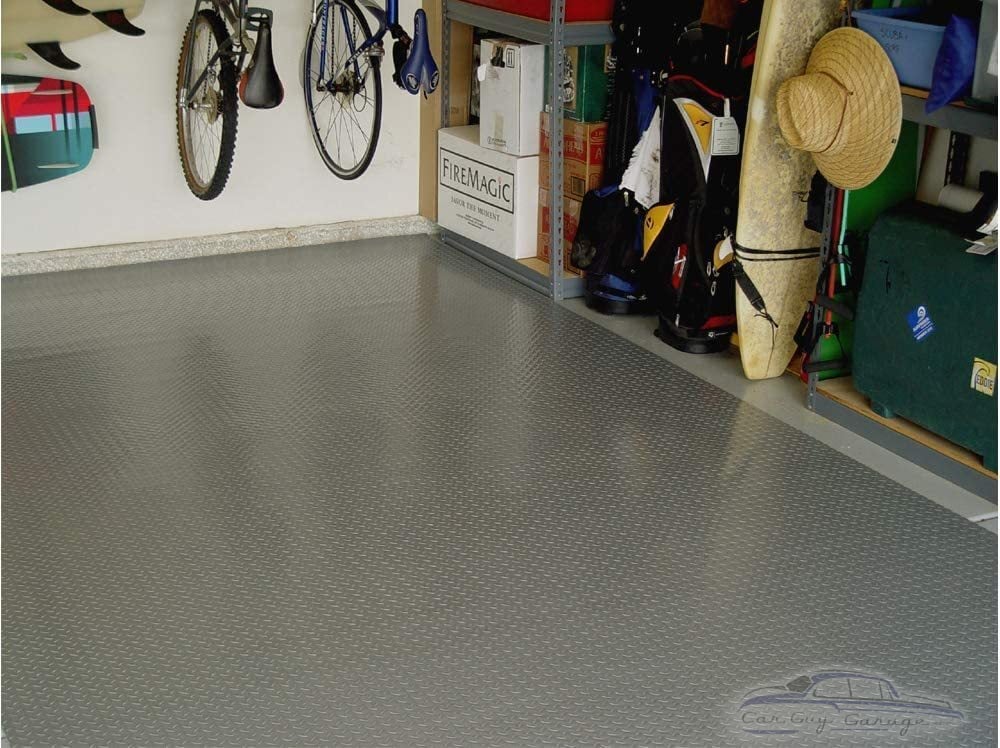 Roll Out Vinyl Garage Flooring Gray, Vinyl Garage Floor Mats