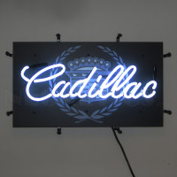 Cadillac Script Logo Neon Sign - 22" x 12"