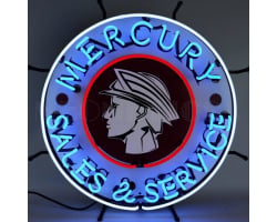 Mercury Sales And Service Neon Sign