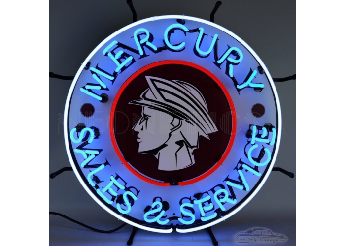 Mercury Sales And Service Neon Sign