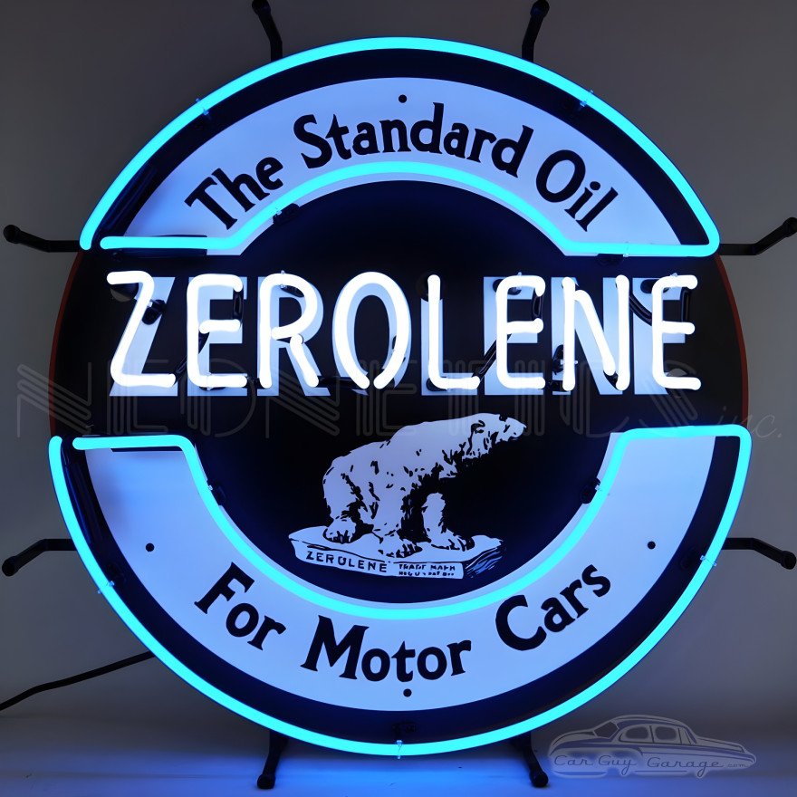 Zerolene Gasoline Neon Sign Zerolene Gasoline Neon Sign