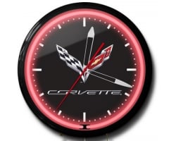 Neon Corvette Clock