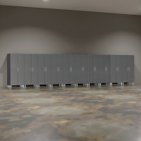 Grey Modular 10-Piece Tall Garage Cabinet Set
