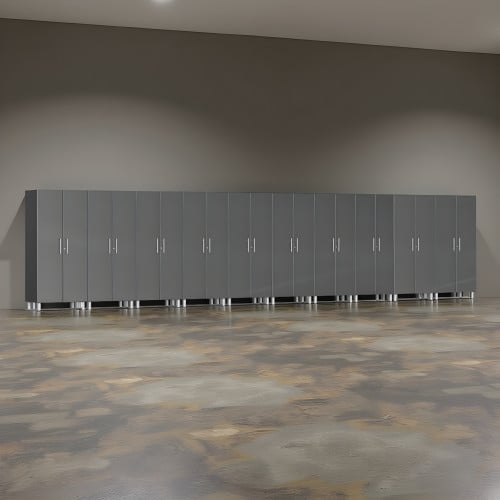 Grey Modular 10 Piece Garage Storage Closet Set