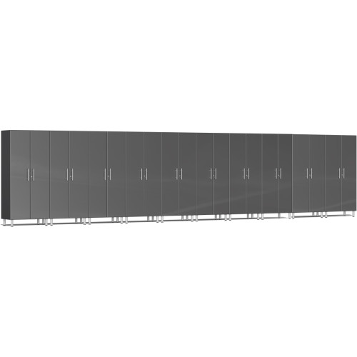 Grey Modular 10 Piece Garage Storage Closet Set