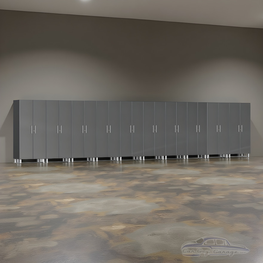 Grey Modular 10 Piece Garage Storage Closet Set Grey Modular 10 Piece Garage Storage Closet Set