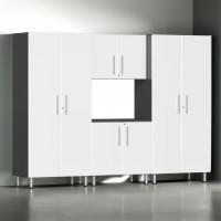 White Modular Ulti-Mate 4-Pc Garage Cabinet Set
