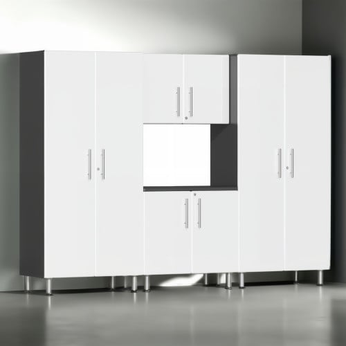 White Modular 4 Piece Kit of Garage Cabinets