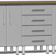 Silver Modular 4 Piece Workstation Kit