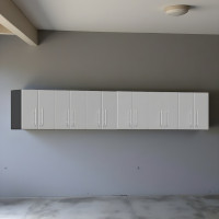 Silver Modular 6-Piece Garage Wall Cabinet Set, Locking, 24x14 in