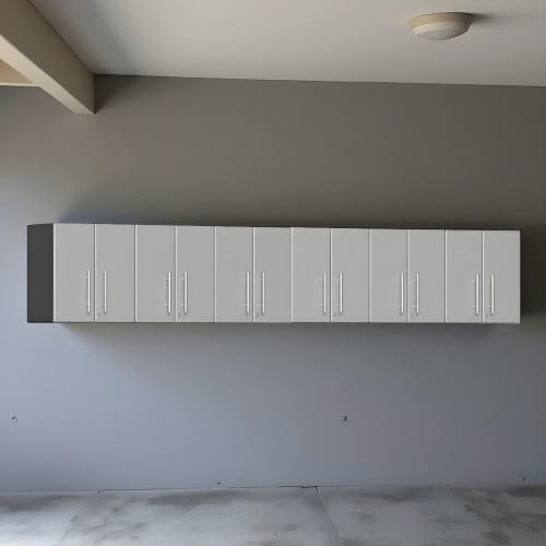 Silver Modular 6 Piece Garage Wall Cabinet Set
