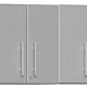 Silver Modular 6 Piece Wall Cabinet Set